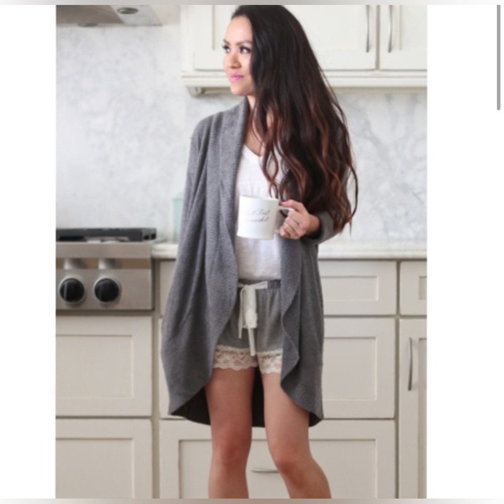 Barefoot Dreams Cozy chic lite open cardigan size Large/XL